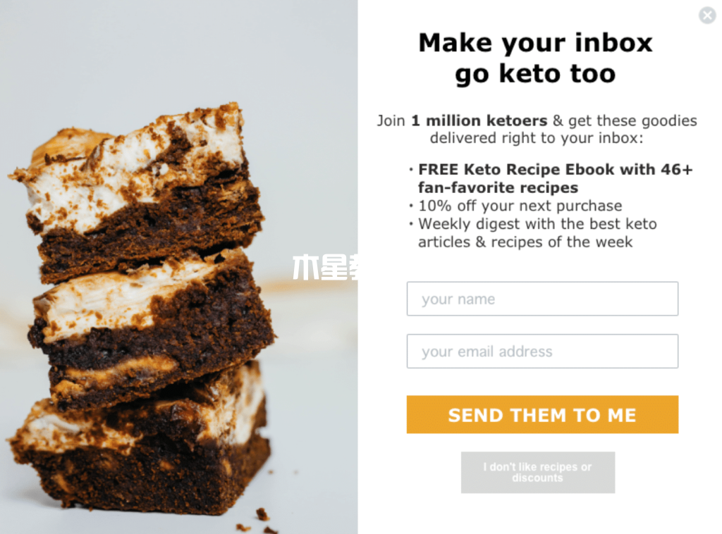 Perfect Keto的內(nèi)容升級示例