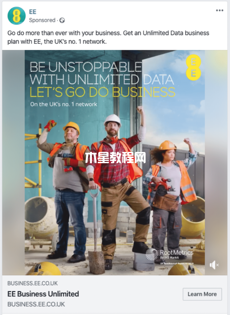 Facebook廣告示例