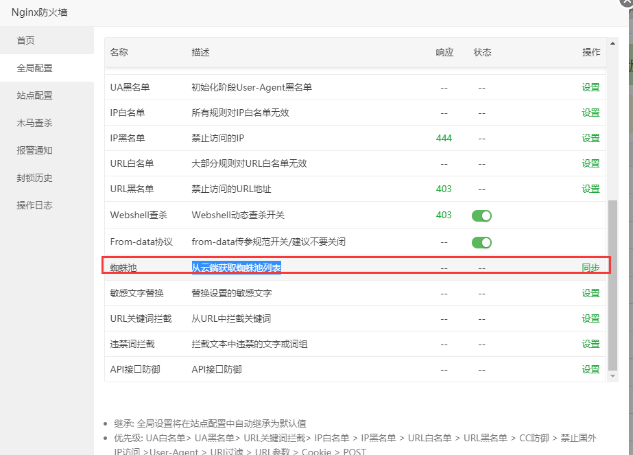 寶塔面板Nginx防火墻(waf)內(nèi)容處理的講解